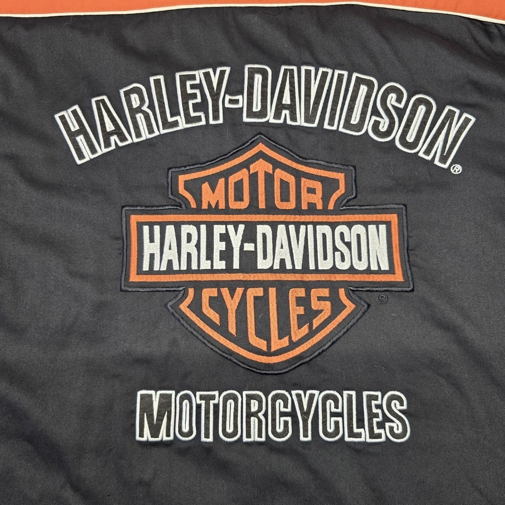 Harley Davidson Colorblocked Garage Shirt Short Sleeve Embroidered XL - Picture 9 of 9